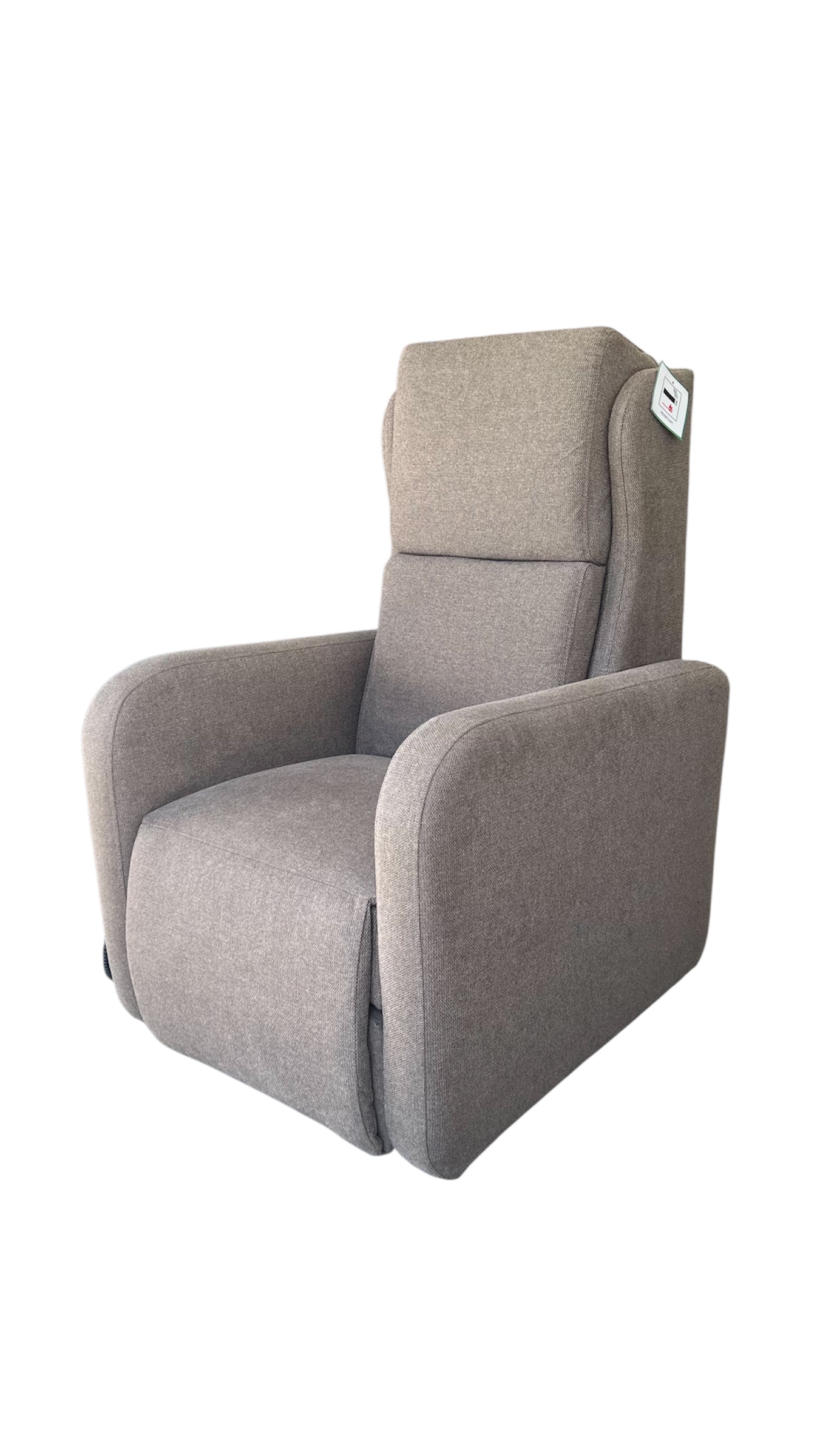 The Buxton chair in mocha fabric